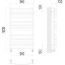 Полотенцесушитель TERMINUS КАПРИ П14 500x1000 4670078530646